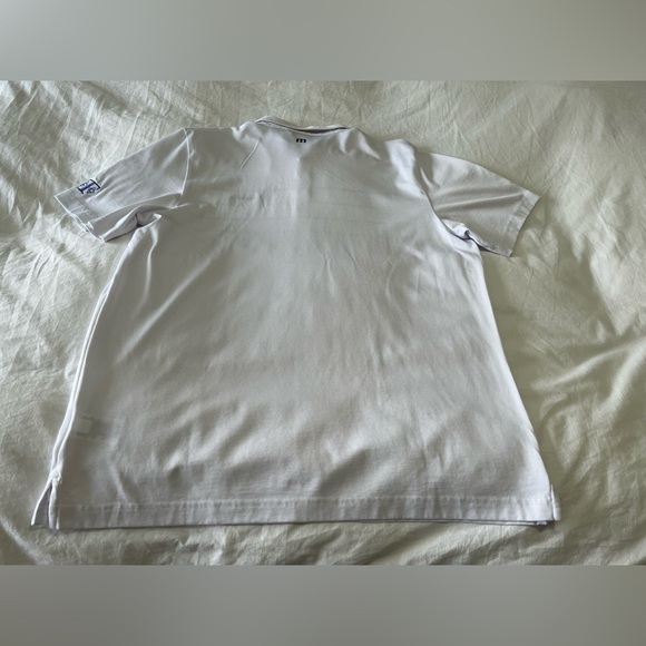 Travis Mathew Shirt Mens XL White River Rafter Pima Cotton Polo Golf Rugby - Picture 5 of 10